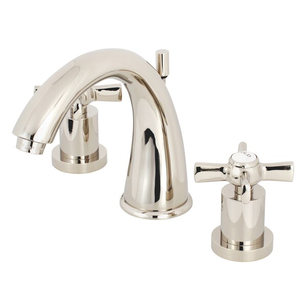 8" Widespread Bathroom Faucet, Polished Nickel